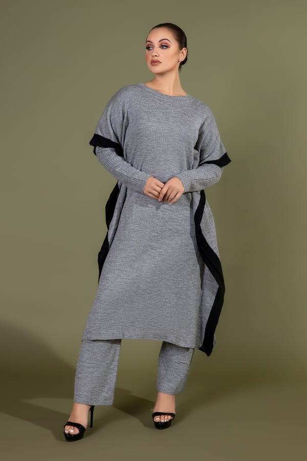 Knitwear 2 piece kaftan suit