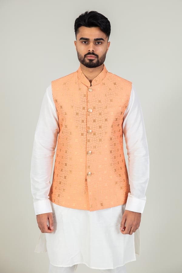 Men's brocade waistcoat - Image 2