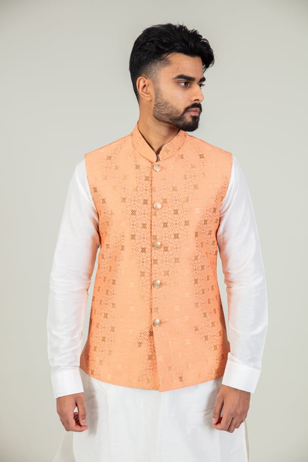 Men's brocade waistcoat - Image 3