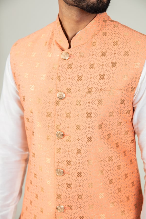 Men's brocade waistcoat - Image 8