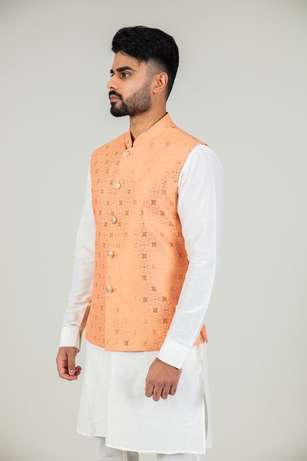Men's brocade waistcoat - Image 5