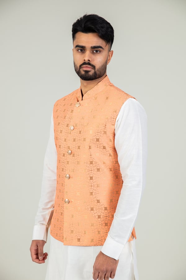 Men's brocade waistcoat - Image 4