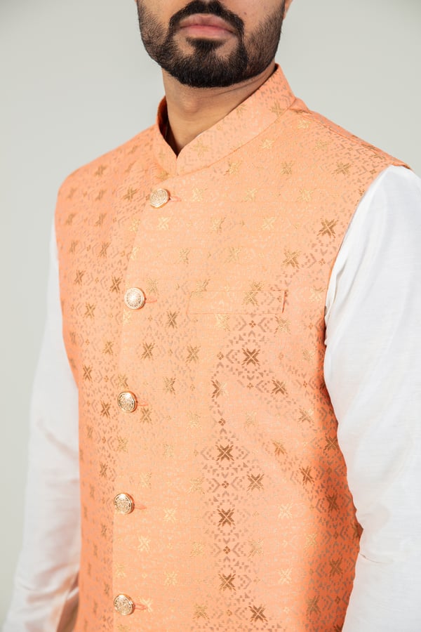 Men's brocade waistcoat - Image 7