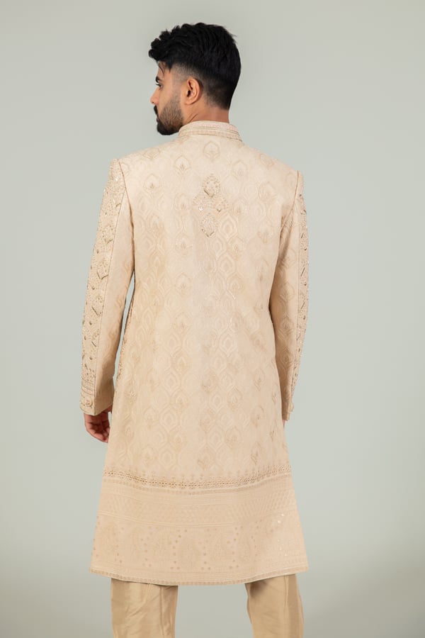 Men's sherwani with churidaar trousers - Image 4