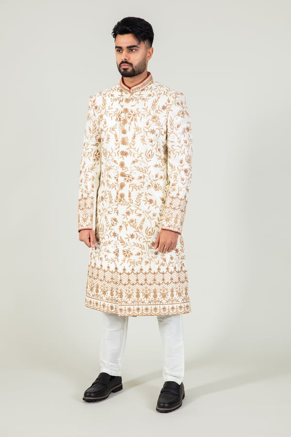 Men's luxury embroidered sherwani
