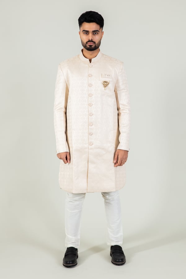 Luxury brocade men's wear sherwani