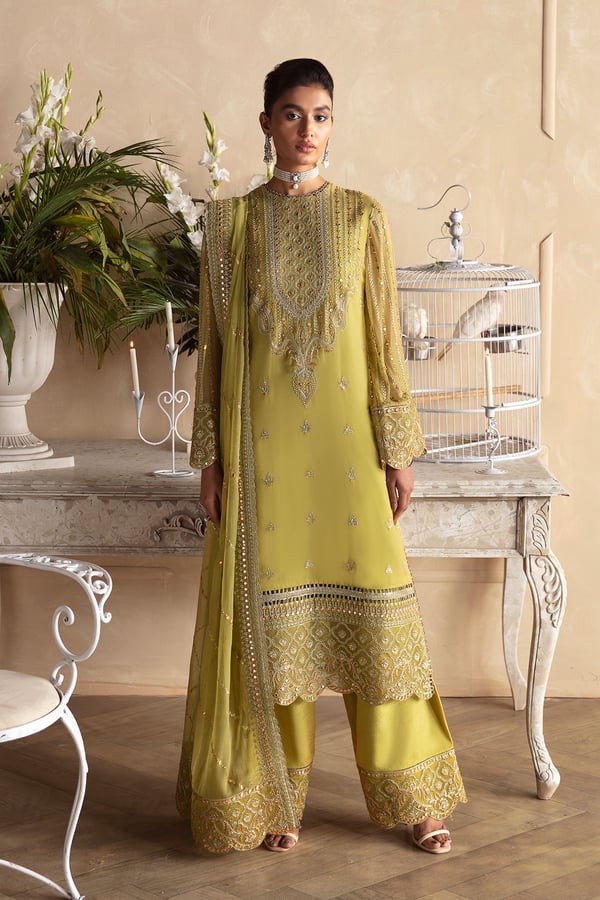 Afrozeh la fuchsia collection 3 piece diora suit