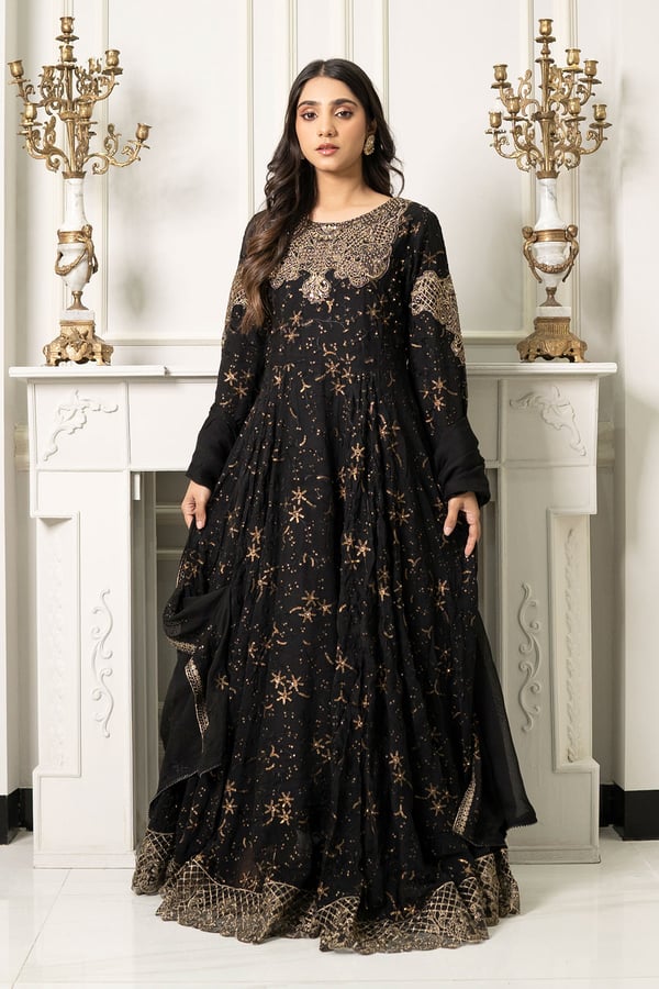 Alylin luxury collection 3 piece long embroidered dress - Image 2