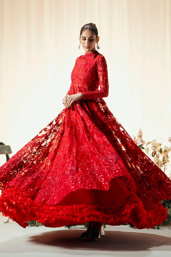 Maryum and Maria Camelia 3 piece embroidered suit