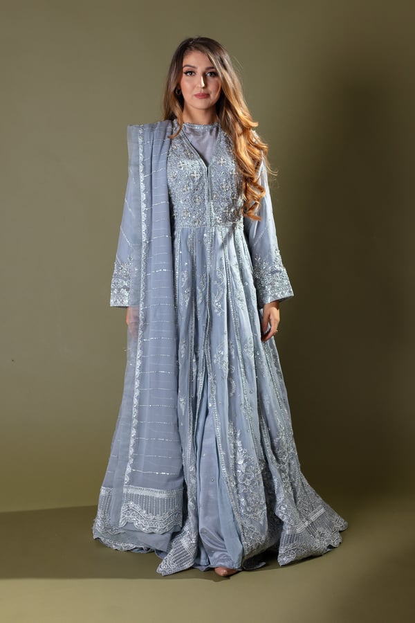 Maryum and Maria Chole 3 piece embroidered suit