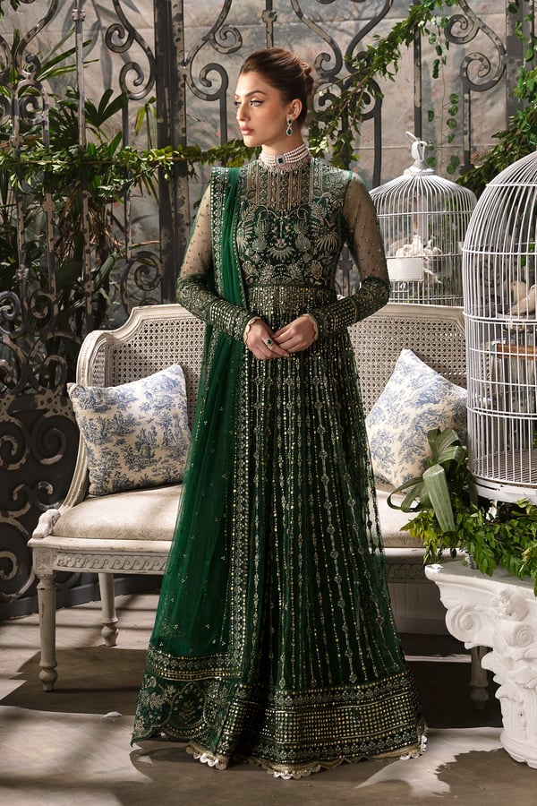 Afrozeh la fuchsia collection 3 piece fiora suit - Green, Large