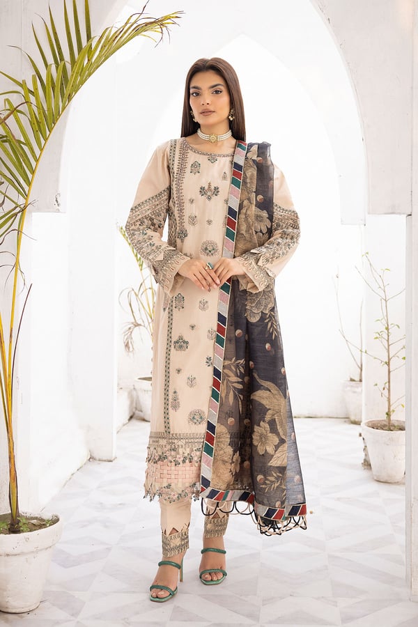 Ivana luxury chikankari 3 piece casual suit