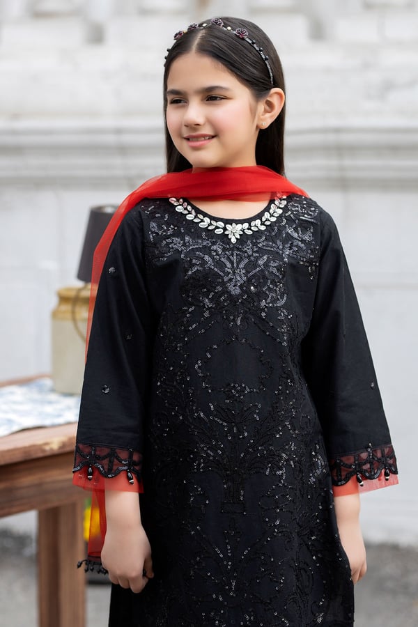 Ivana Premium Eid collection kids 3 piece embroidered suit - Image 3
