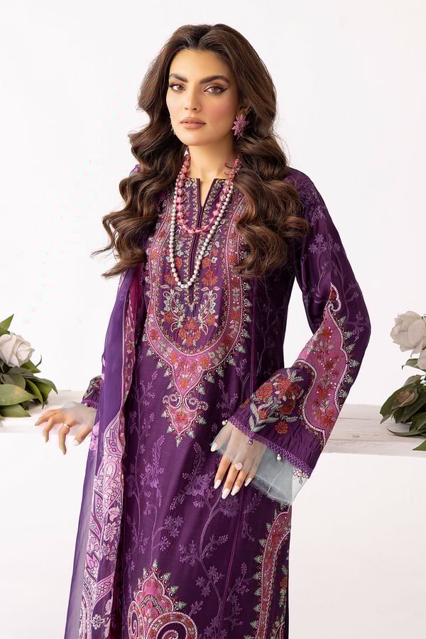 Aleezah 3 piece embroidered collection - Image 4