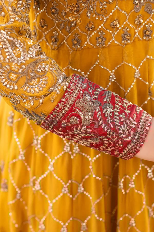 Shahjahan 3 piece embroidered long dress - Image 8