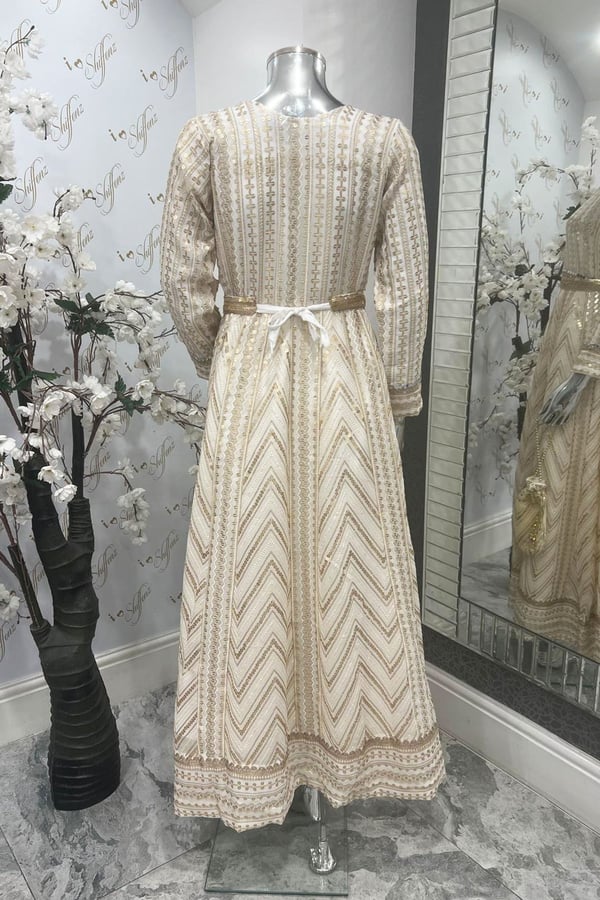 Shiffonz 3 piece angrakha style long dress - Image 3