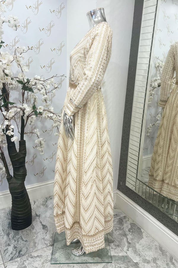 Shiffonz 3 piece angrakha style long dress - Image 4