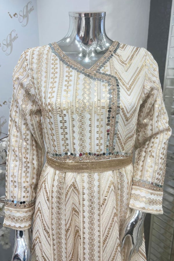 Shiffonz 3 piece angrakha style long dress - Image 5