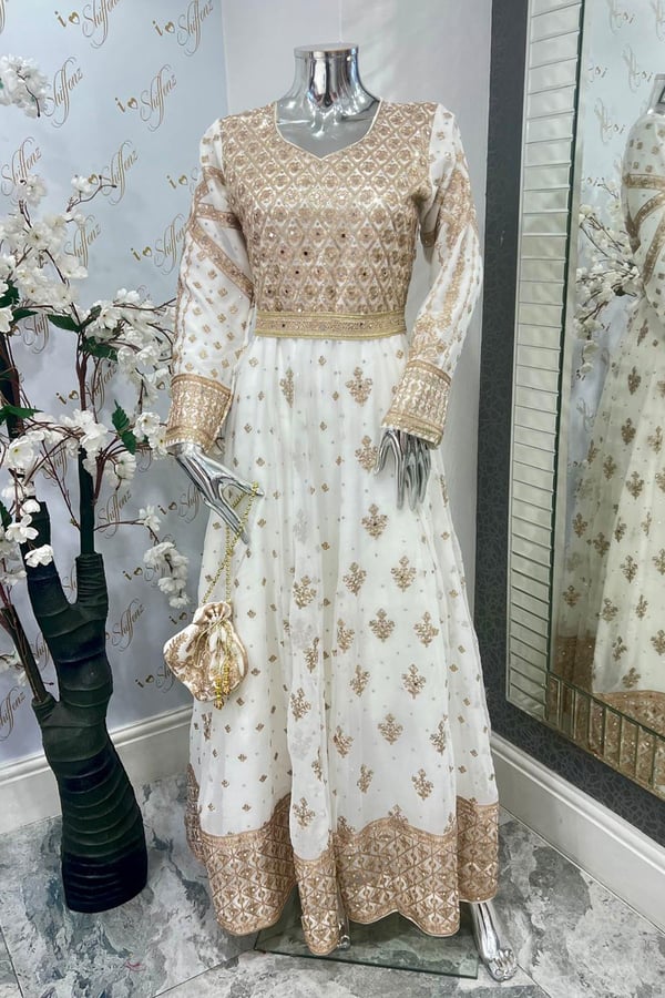 Haseen 3 piece luxury embroidered long dress - Image 2