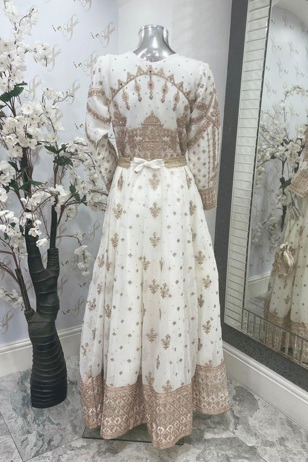 Haseen 3 piece luxury embroidered long dress - Image 3