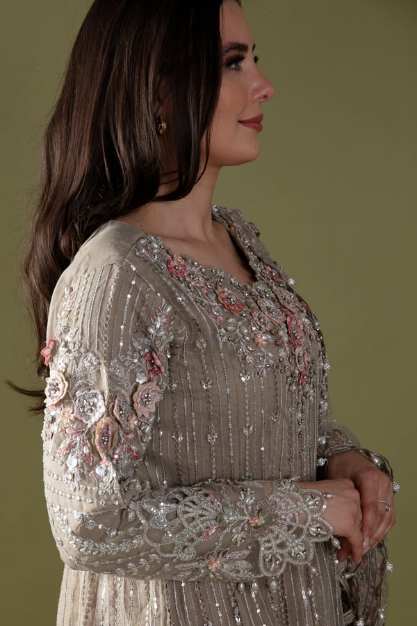 open lace back dress Maria B SFF2413-ESM-PNK Evening Wear Eid Collection 2024 – Sara Clothes main image 0