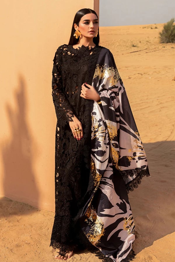 Jehan collection 3 piece embroidered suit