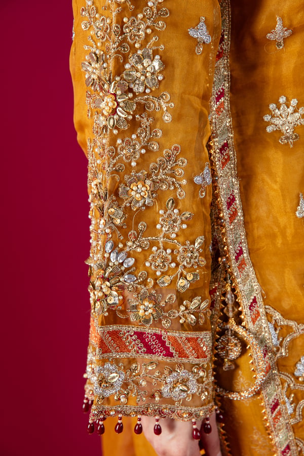 orange and green mehndi dress Formal Shirts For Men - Best Men's Formal Shirts Online main image 0