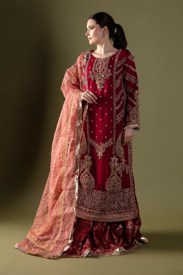 Maria b wedding collection 3 piece lengha suit