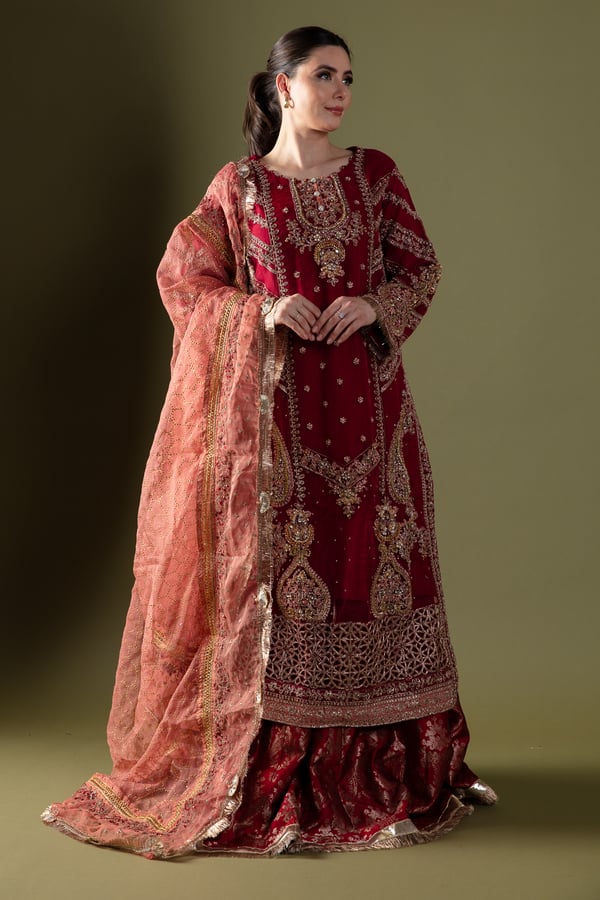 Maria b wedding collection 3 piece lengha suit - Image 2