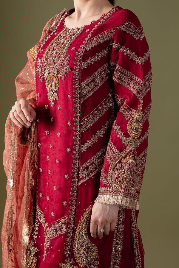 Maria b wedding collection 3 piece lengha suit - Image 9
