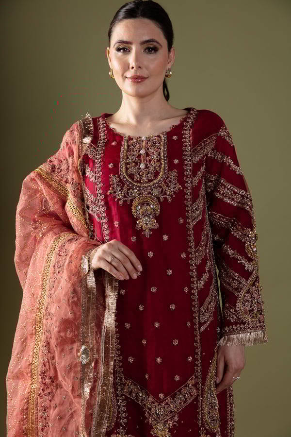 Maria b wedding collection 3 piece lengha suit - Image 7