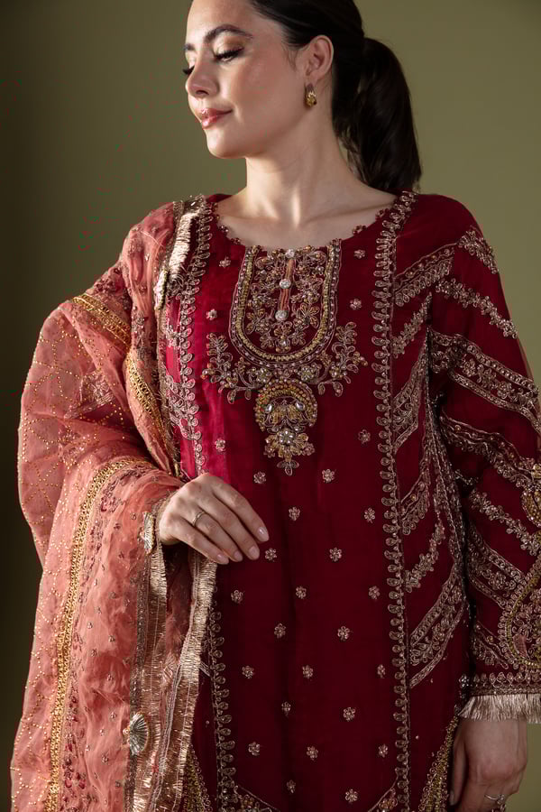 Maria b wedding collection 3 piece lengha suit - Image 6