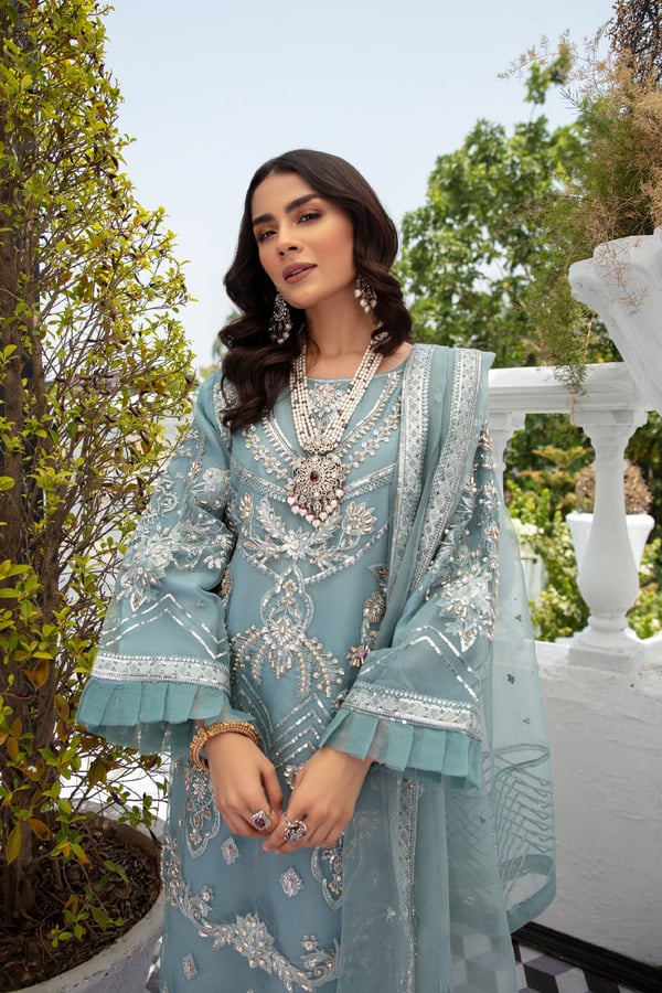 Organza Shiffonz 3 piece embroidered suit - Image 2