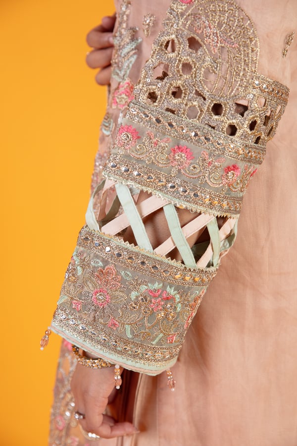3 Piece cut work embroidered suit - Image 8