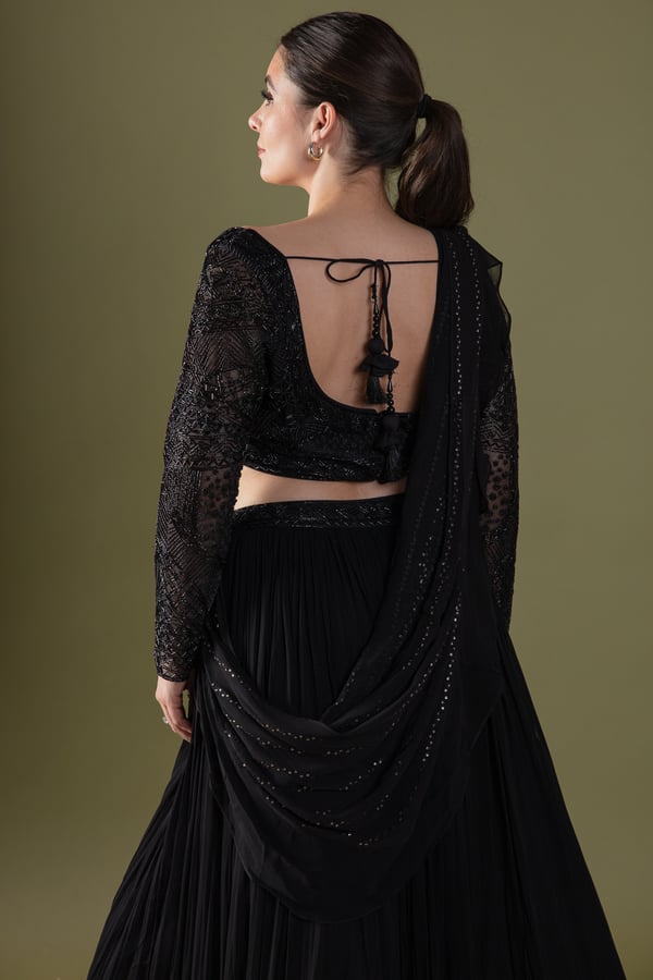 Shiffonz 3 piece embroidered lengha choli - Image 8