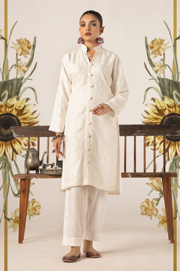 Phulkari embroidered co-ord set