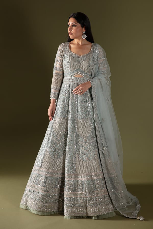 Shiffonz luxury embroidered partywear gown - Image 2