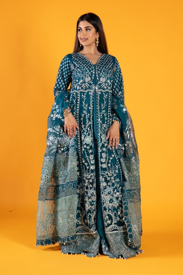 Shiffonz 3 piece luxury embroidered dress