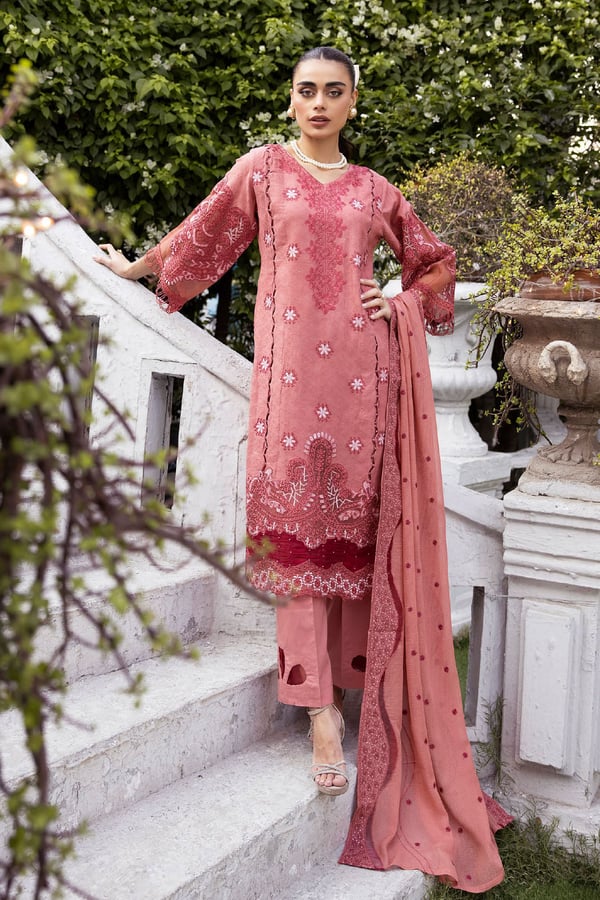 3 Piece jacquard lawn mother and daughter collection