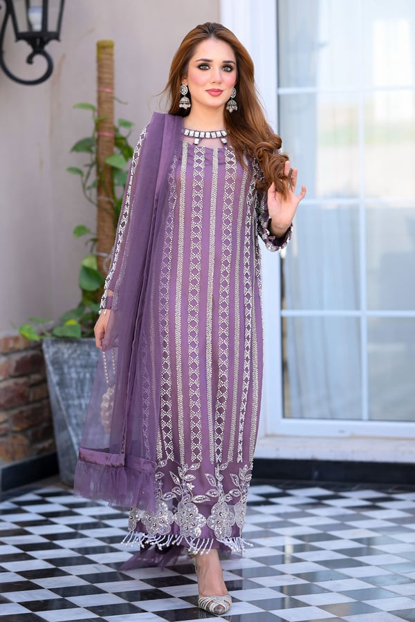 Alina luxury collection 3 piece embroidered suit