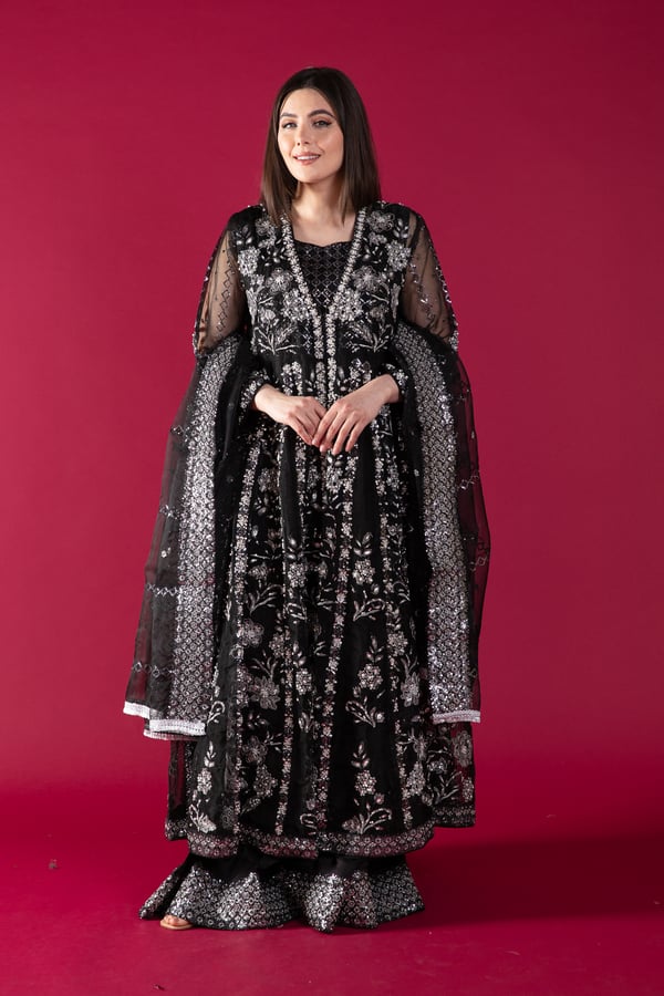 Ivana Shiffonz collection 3 piece embroidered gown