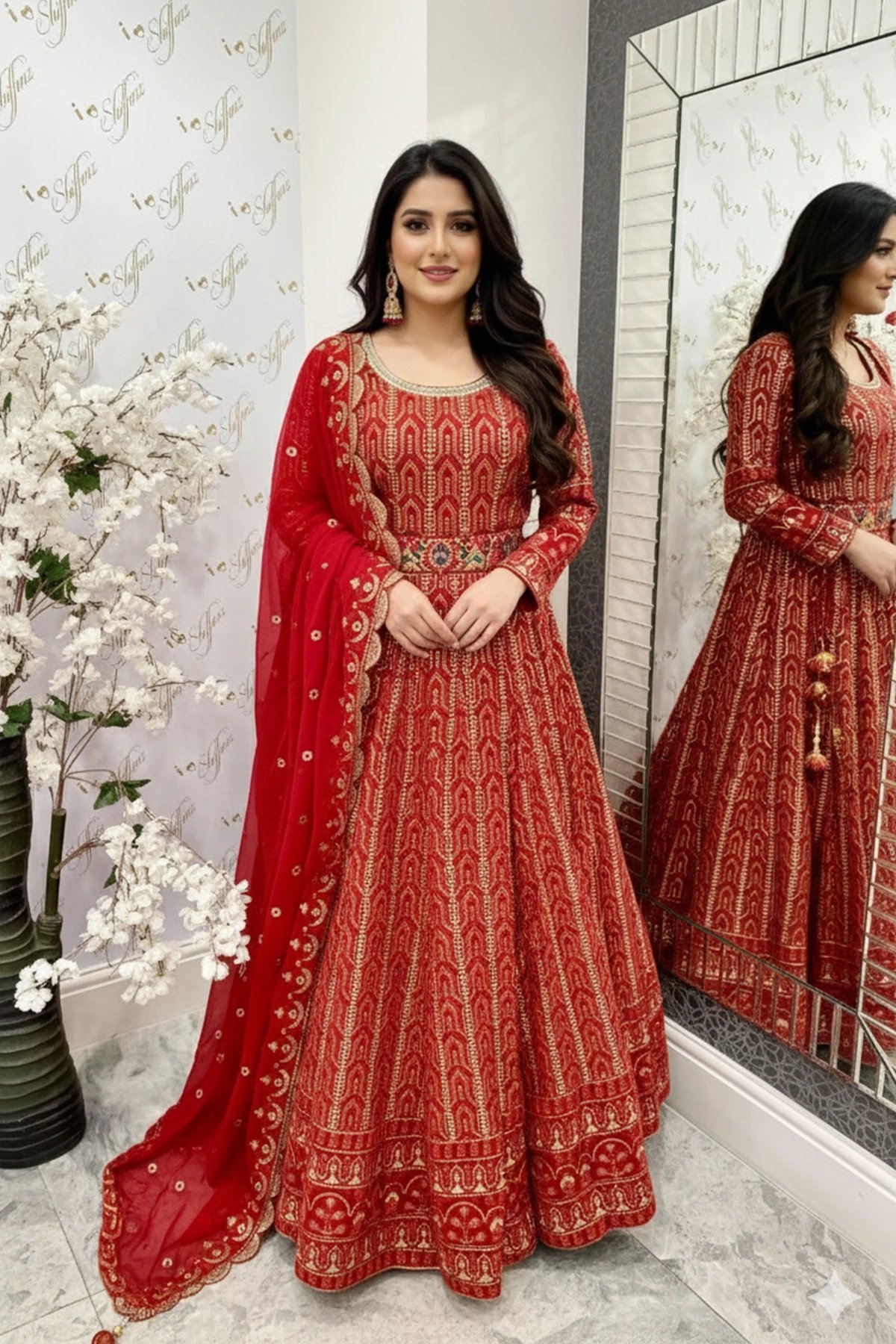 Shiffonz thread work embroidered lengha choli - Image 6