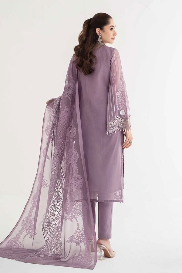 Maria b 3 piece cut work embroidered suit - Image 2