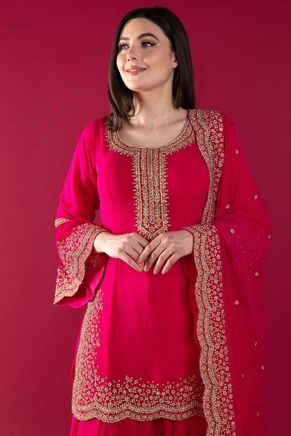 Shiffonz 3 piece thread work embroidered shalwar suit - Image 7