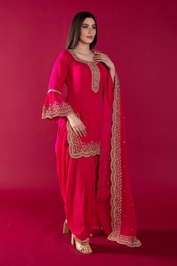 Shiffonz 3 piece thread work embroidered shalwar suit - Image 5