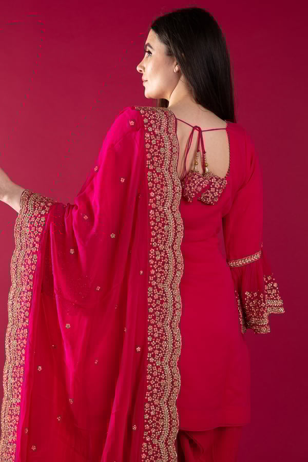 Shiffonz 3 piece thread work embroidered shalwar suit - Image 9