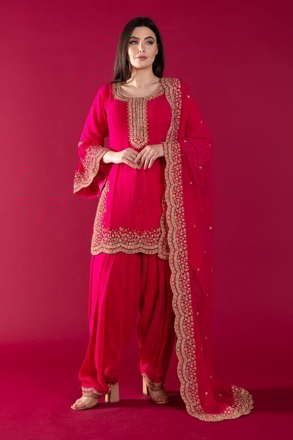 Shiffonz 3 piece thread work embroidered shalwar suit - Image 2