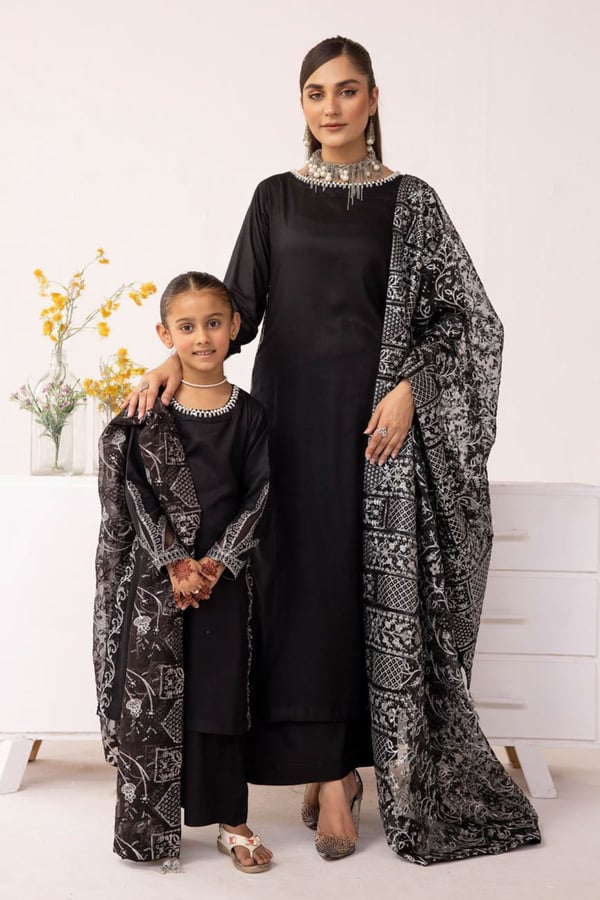 Sequence by Shiffonz 3 piece kids embroidered suit