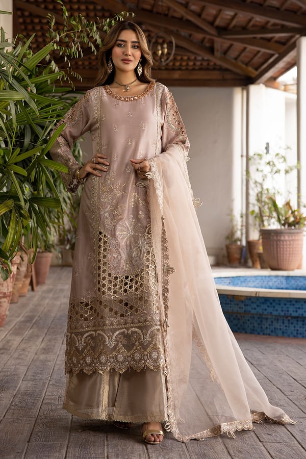Ela luxe Collection 3 piece embroidered suit