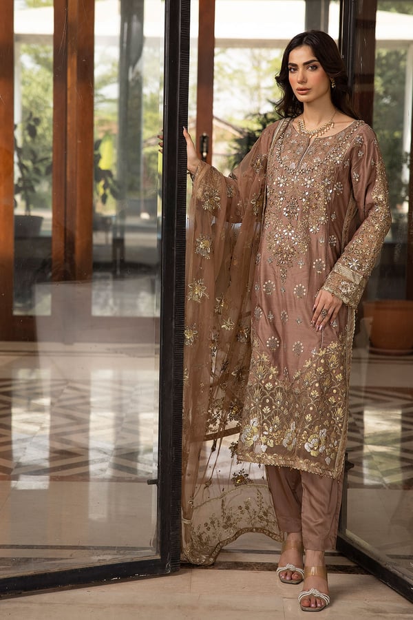 Zhavia luxe embroidery collection 3 piece suit - Image 2